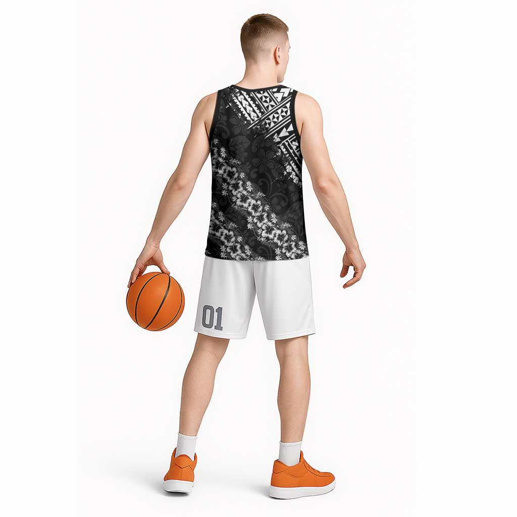 Hawaii Papakolea Born And Raised Basketball Jersey Hawaiian Tribal Pattern LT05 - Polynesian Pride