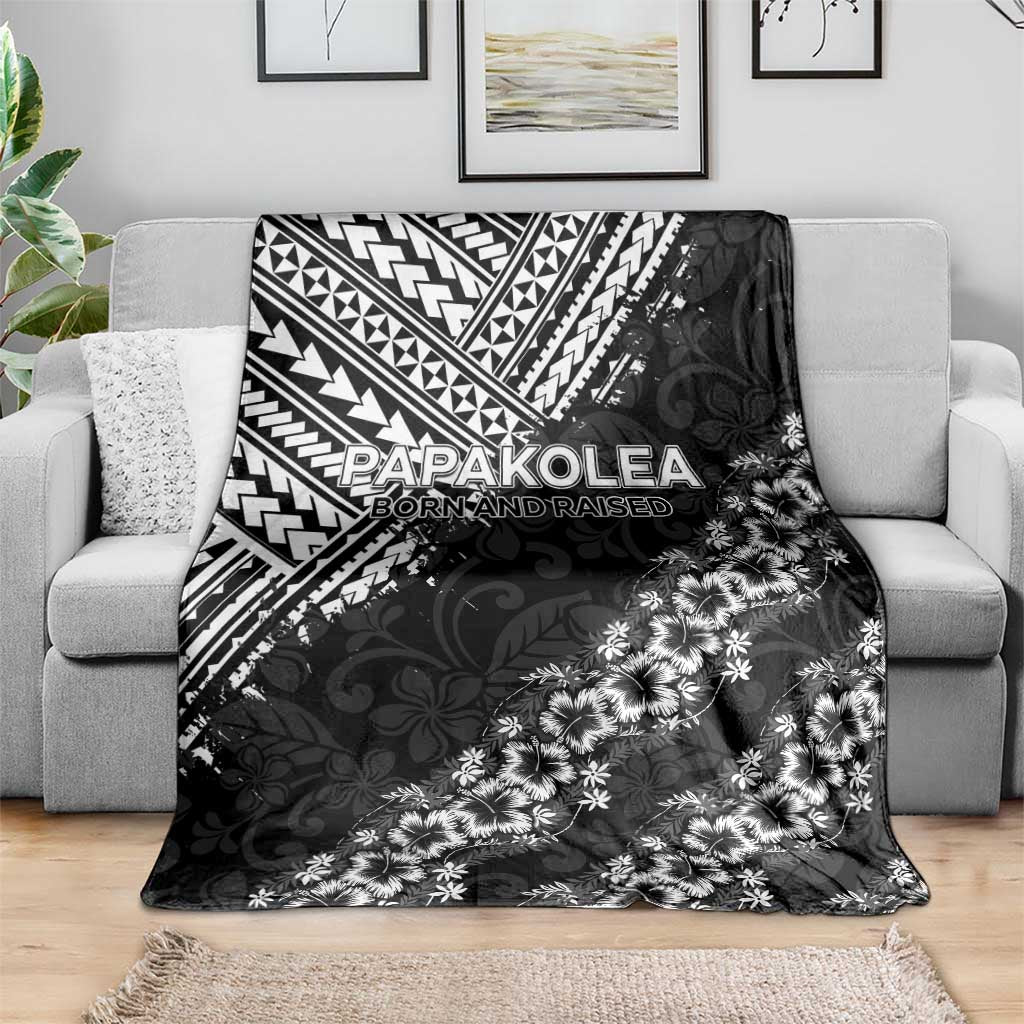 Hawaii Papakolea Born And Raised Blanket Hawaiian Tribal Pattern LT05 - Polynesian Pride
