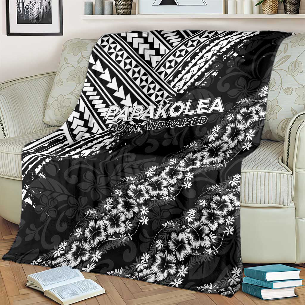 Hawaii Papakolea Born And Raised Blanket Hawaiian Tribal Pattern LT05 - Polynesian Pride