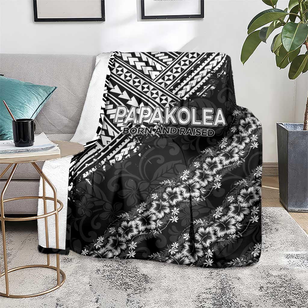 Hawaii Papakolea Born And Raised Blanket Hawaiian Tribal Pattern LT05 - Polynesian Pride