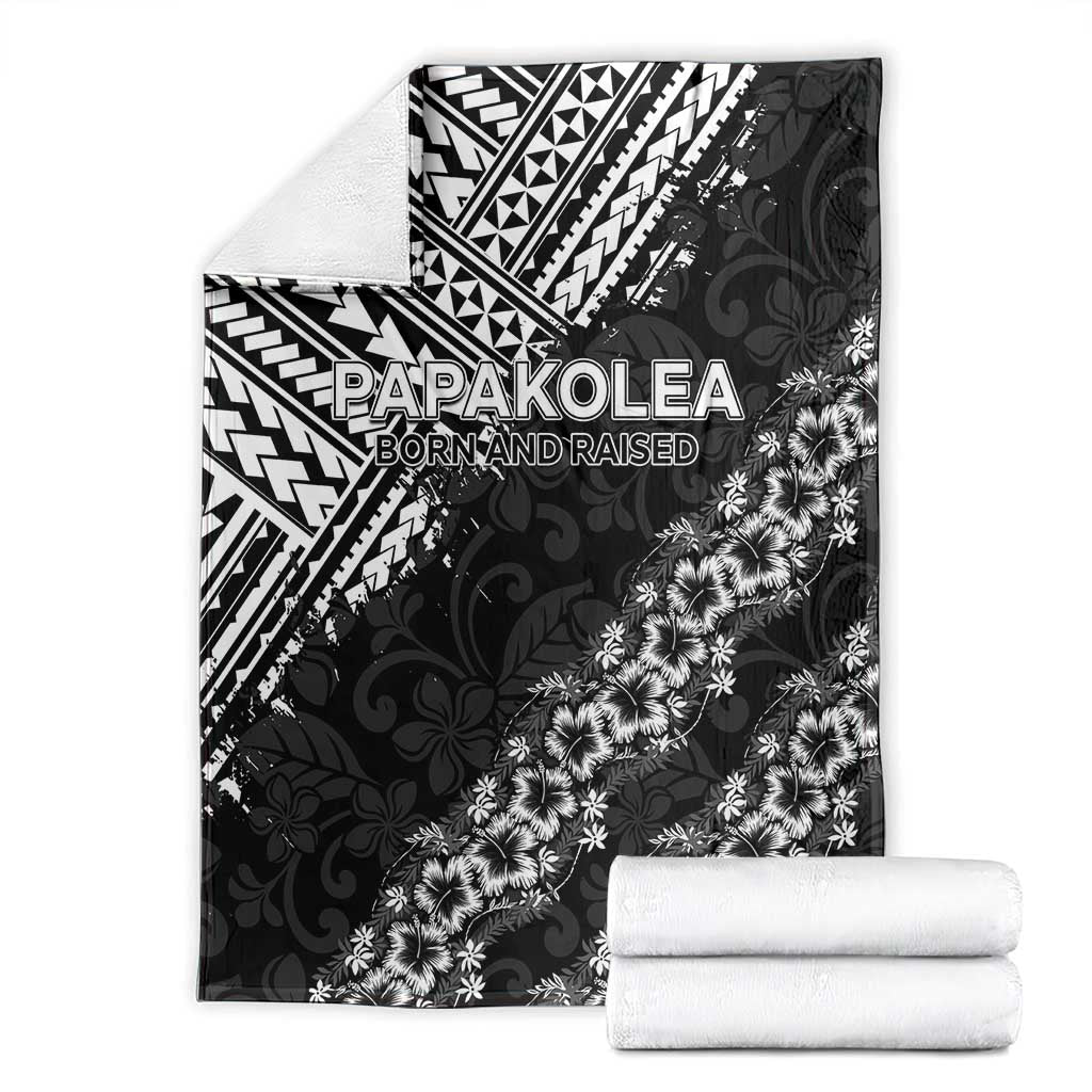 Hawaii Papakolea Born And Raised Blanket Hawaiian Tribal Pattern LT05 - Polynesian Pride
