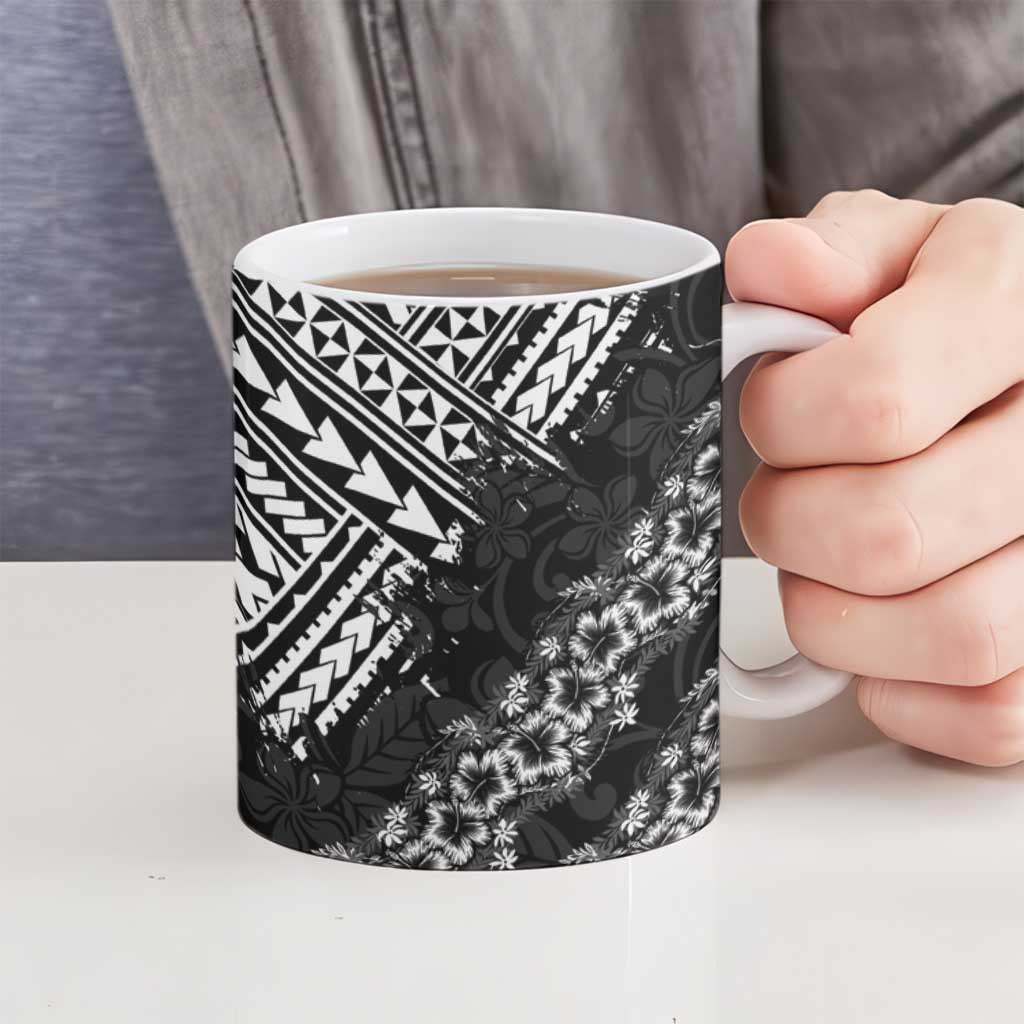 Hawaii Papakolea Born And Raised Ceramic Mug Hawaiian Tribal Pattern LT05 - Polynesian Pride