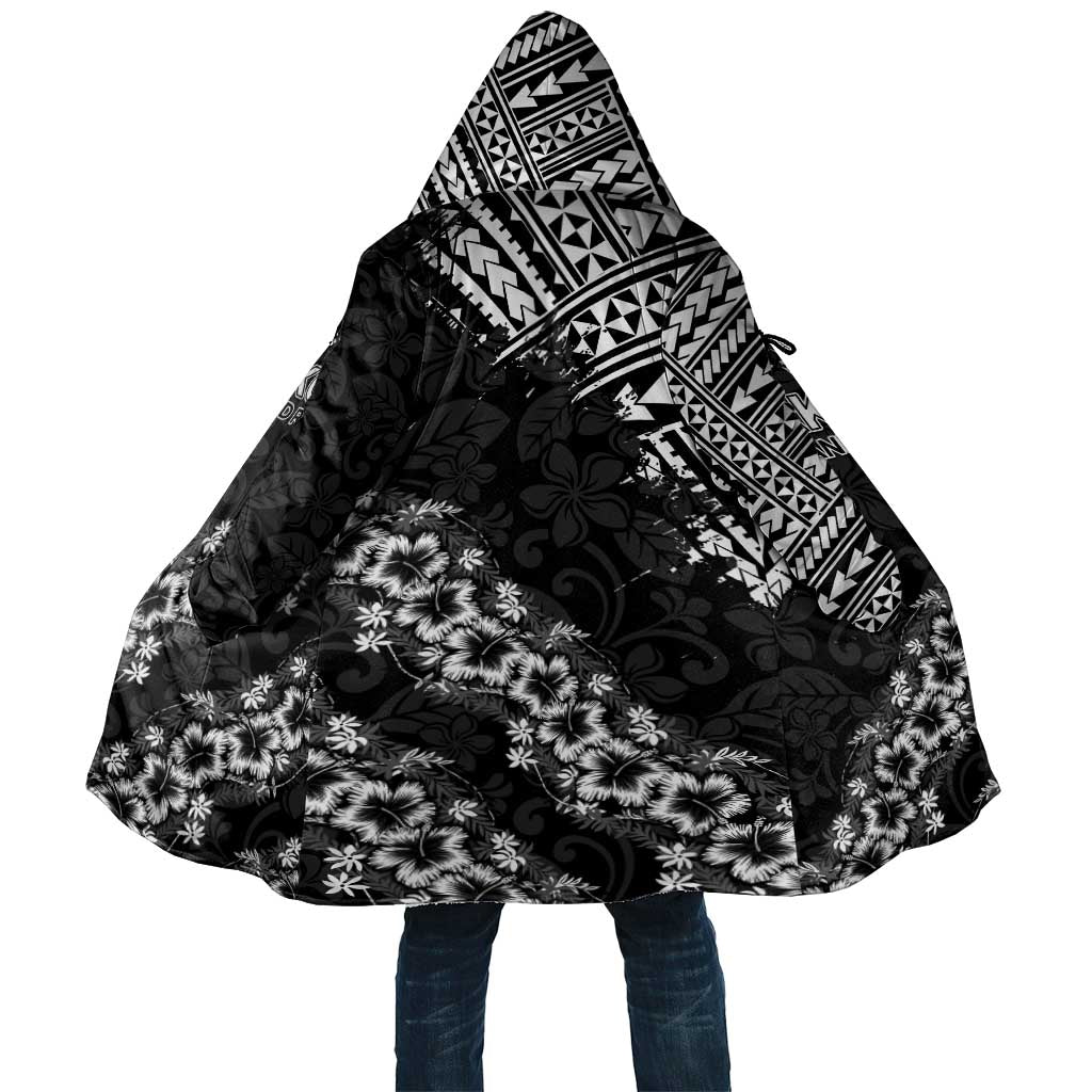 Hawaii Papakolea Born And Raised Cloak Hawaiian Tribal Pattern LT05 Unisex Black - Polynesian Pride