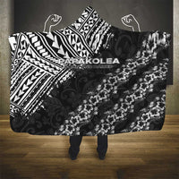 Hawaii Papakolea Born And Raised Hooded Blanket Hawaiian Tribal Pattern LT05 - Polynesian Pride