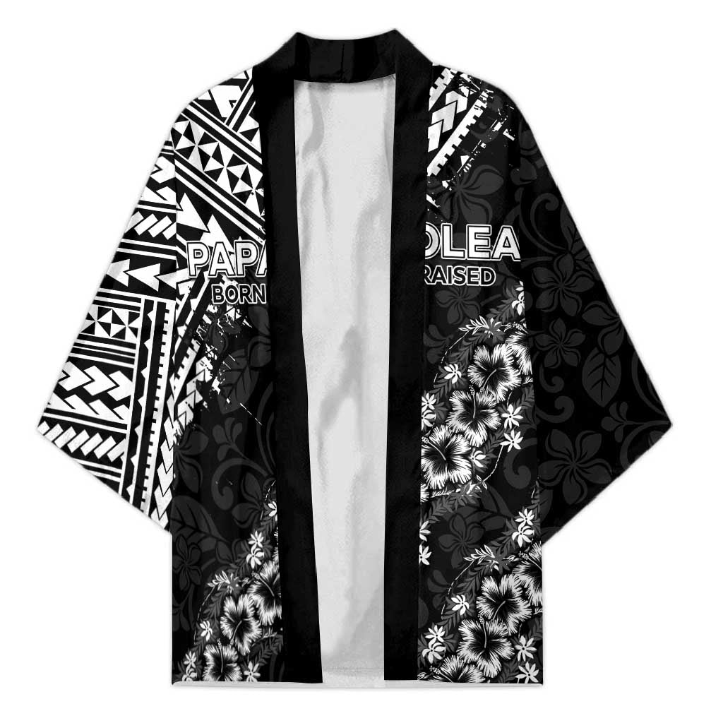 Hawaii Papakolea Born And Raised Kimono Hawaiian Tribal Pattern LT05 Unisex Black - Polynesian Pride