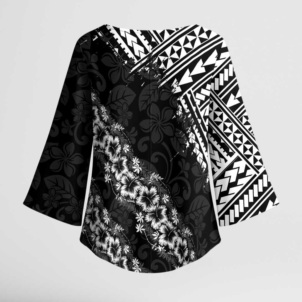Hawaii Papakolea Born And Raised Kimono Sleeve Blouse Hawaiian Tribal Pattern LT05 - Polynesian Pride