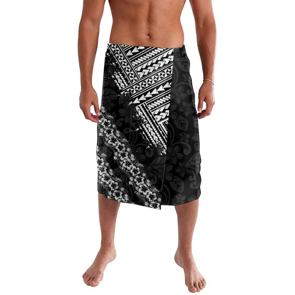 Hawaii Papakolea Born And Raised Lavalava Hawaiian Tribal Pattern LT05 Black - Polynesian Pride