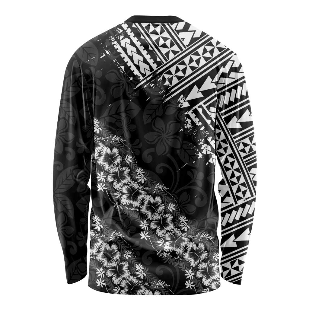 Hawaii Papakolea Born And Raised Long Sleeve Shirt Hawaiian Tribal Pattern LT05 - Polynesian Pride