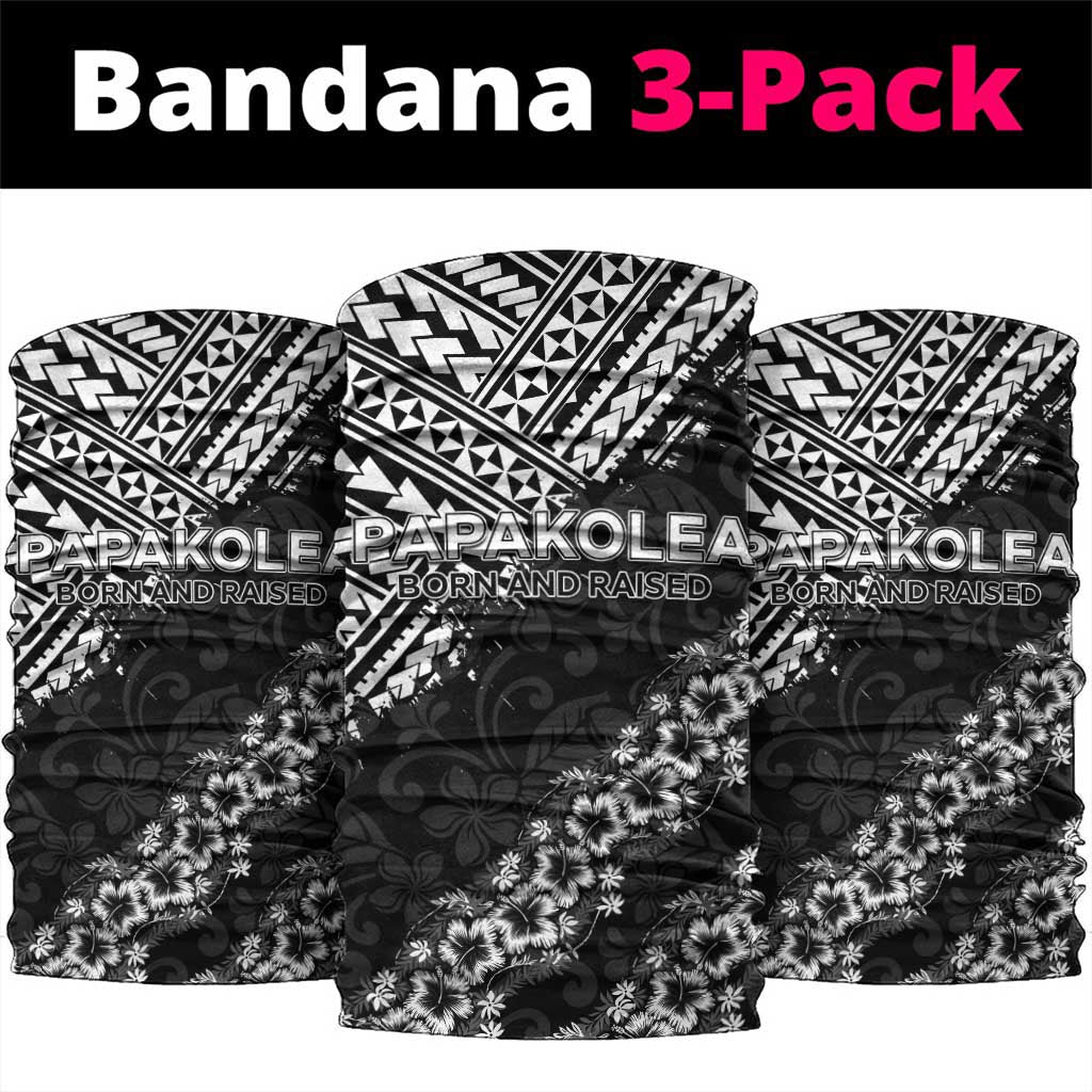 Hawaii Papakolea Born And Raised Neck Gaiter Hawaiian Tribal Pattern LT05 package One Size: 25*50cm Black - Polynesian Pride