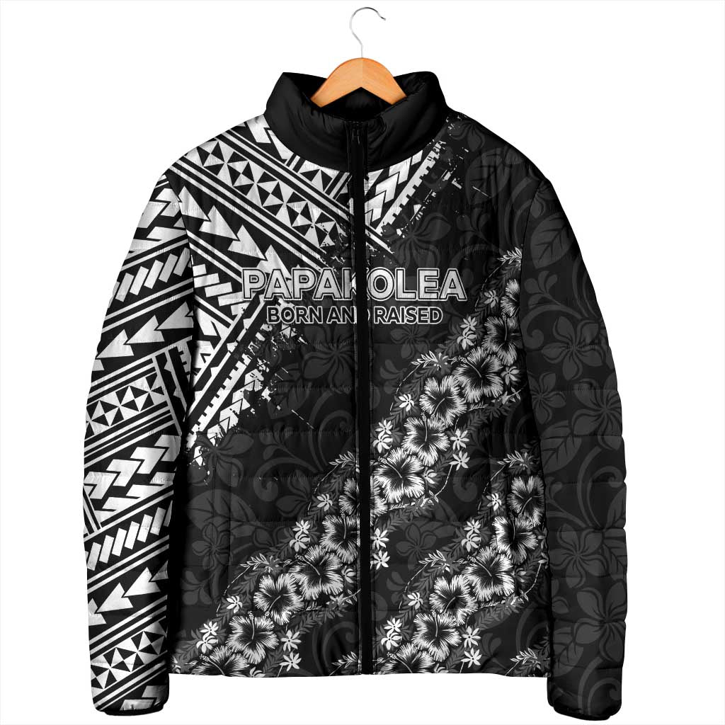 Hawaii Papakolea Born And Raised Padded Jacket Hawaiian Tribal Pattern LT05 - Polynesian Pride