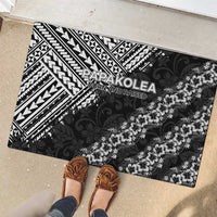 Hawaii Papakolea Born And Raised Rubber Doormat Hawaiian Tribal Pattern LT05 - Polynesian Pride