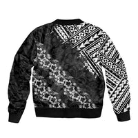 Hawaii Papakolea Born And Raised Sleeve Zip Bomber Jacket Hawaiian Tribal Pattern LT05 - Polynesian Pride
