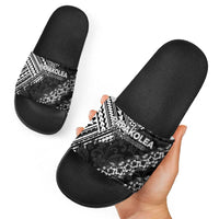 Hawaii Papakolea Born And Raised Slide Sandals Hawaiian Tribal Pattern LT05 - Polynesian Pride