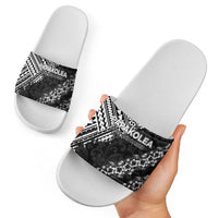 Hawaii Papakolea Born And Raised Slide Sandals Hawaiian Tribal Pattern LT05 - Polynesian Pride