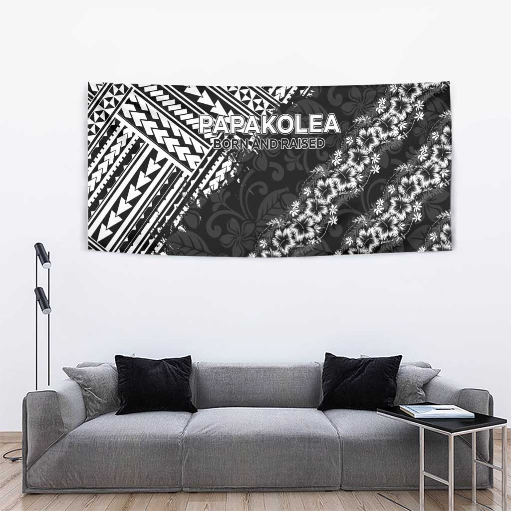 Hawaii Papakolea Born And Raised Tapestry Hawaiian Tribal Pattern LT05 - Polynesian Pride