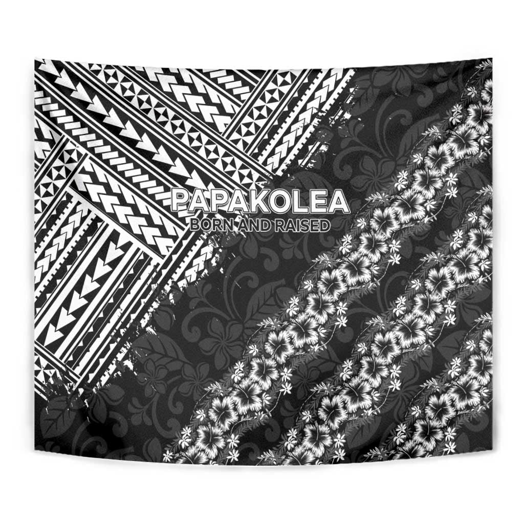 Hawaii Papakolea Born And Raised Tapestry Hawaiian Tribal Pattern LT05 - Polynesian Pride