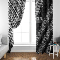 Hawaii Papakolea Born And Raised Window Curtain Hawaiian Tribal Pattern LT05 - Polynesian Pride