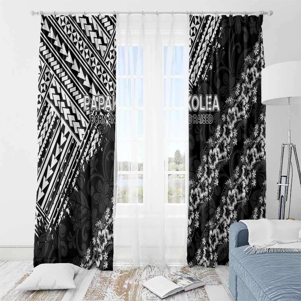 Hawaii Papakolea Born And Raised Window Curtain Hawaiian Tribal Pattern LT05 - Polynesian Pride