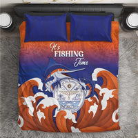 Marshall Islands Fishermen's Day Bedding Set It's Fishing Time LT05 Orange - Polynesian Pride
