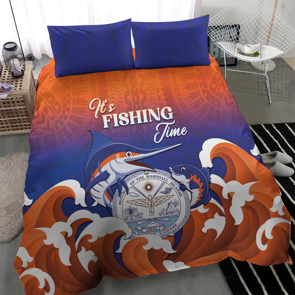 Marshall Islands Fishermen's Day Bedding Set It's Fishing Time LT05 - Polynesian Pride