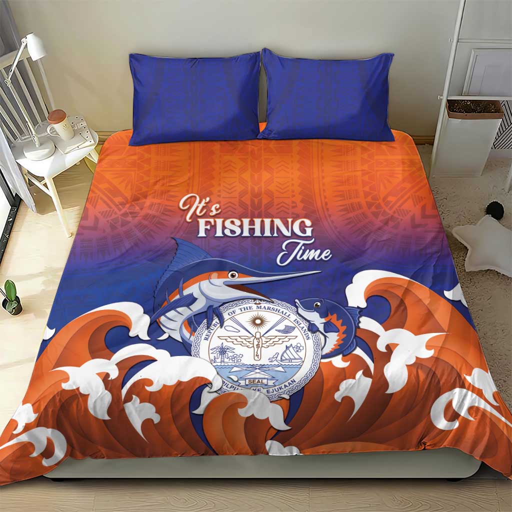 Marshall Islands Fishermen's Day Bedding Set It's Fishing Time LT05 - Polynesian Pride
