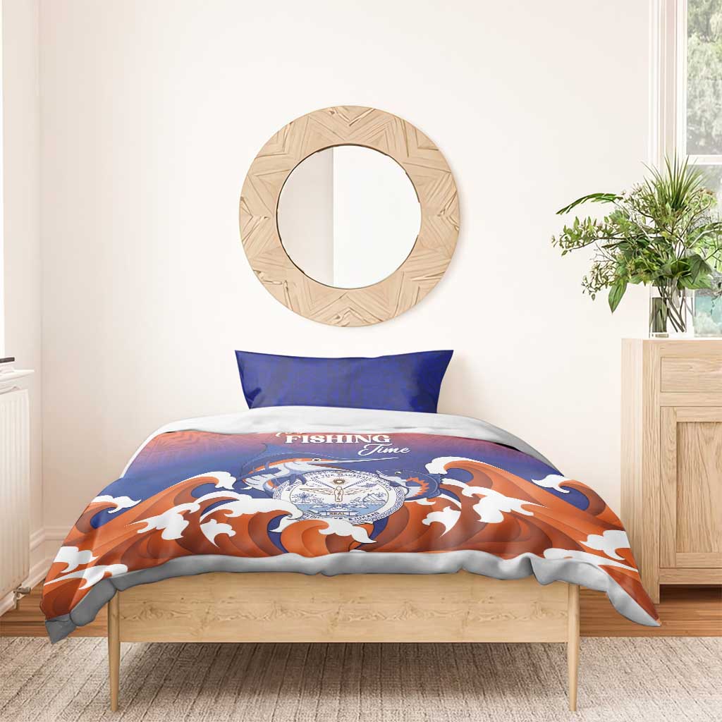 Marshall Islands Fishermen's Day Bedding Set It's Fishing Time LT05 - Polynesian Pride