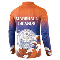 Marshall Islands Fishermen's Day Button Sweatshirt It's Fishing Time LT05 - Polynesian Pride