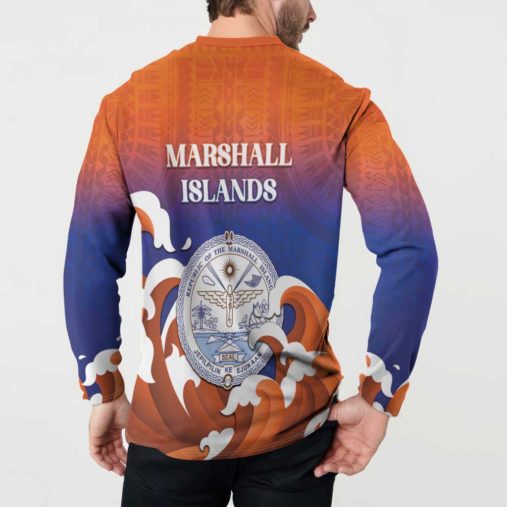 Marshall Islands Fishermen's Day Button Sweatshirt It's Fishing Time LT05 - Polynesian Pride