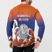 Marshall Islands Fishermen's Day Button Sweatshirt It's Fishing Time LT05 - Polynesian Pride