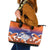 Marshall Islands Fishermen's Day Leather Tote Bag It's Fishing Time