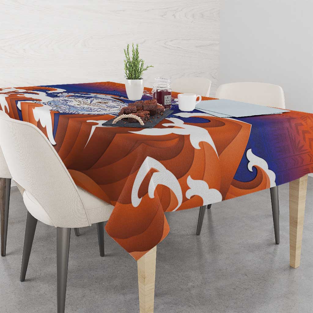 Marshall Islands Fishermen's Day Tablecloth It's Fishing Time LT05 - Polynesian Pride