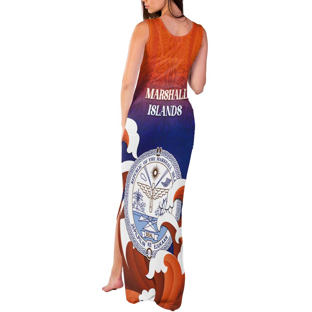 Marshall Islands Fishermen's Day Tank Maxi Dress It's Fishing Time LT05 - Polynesian Pride