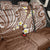 Plumeria With Brown Polynesian Tattoo Pattern Back Car Seat Cover