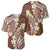 Plumeria With Brown Polynesian Tattoo Pattern Baseball Jersey