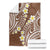 Plumeria With Brown Polynesian Tattoo Pattern Blanket