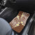 Plumeria With Brown Polynesian Tattoo Pattern Car Mats