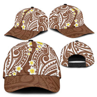 Plumeria With Brown Polynesian Tattoo Pattern Classic Cap LT05 - Polynesian Pride