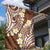 Plumeria With Brown Polynesian Tattoo Pattern Garden Flag