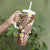 Plumeria With Brown Polynesian Tattoo Pattern Tumbler With Handle