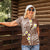 Plumeria With Brown Polynesian Tattoo Pattern Women Polo Shirt