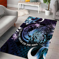 Polynesia Suicide Prevention Awareness Area Rug No Story Should End Too Soon LT05 - Polynesian Pride