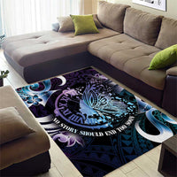 Polynesia Suicide Prevention Awareness Area Rug No Story Should End Too Soon LT05 - Polynesian Pride