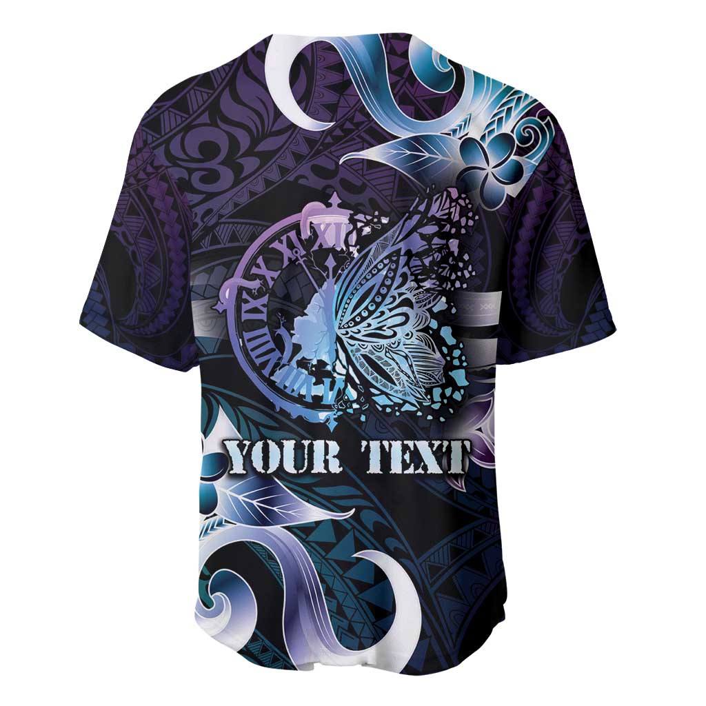 Personalised Polynesia Suicide Prevention Awareness Baseball Jersey No Story Should End Too Soon LT05 - Polynesian Pride