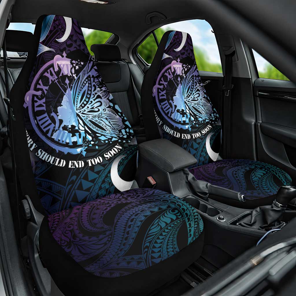 Polynesia Suicide Prevention Awareness Car Seat Cover No Story Should End Too Soon LT05 One Size Purple - Polynesian Pride
