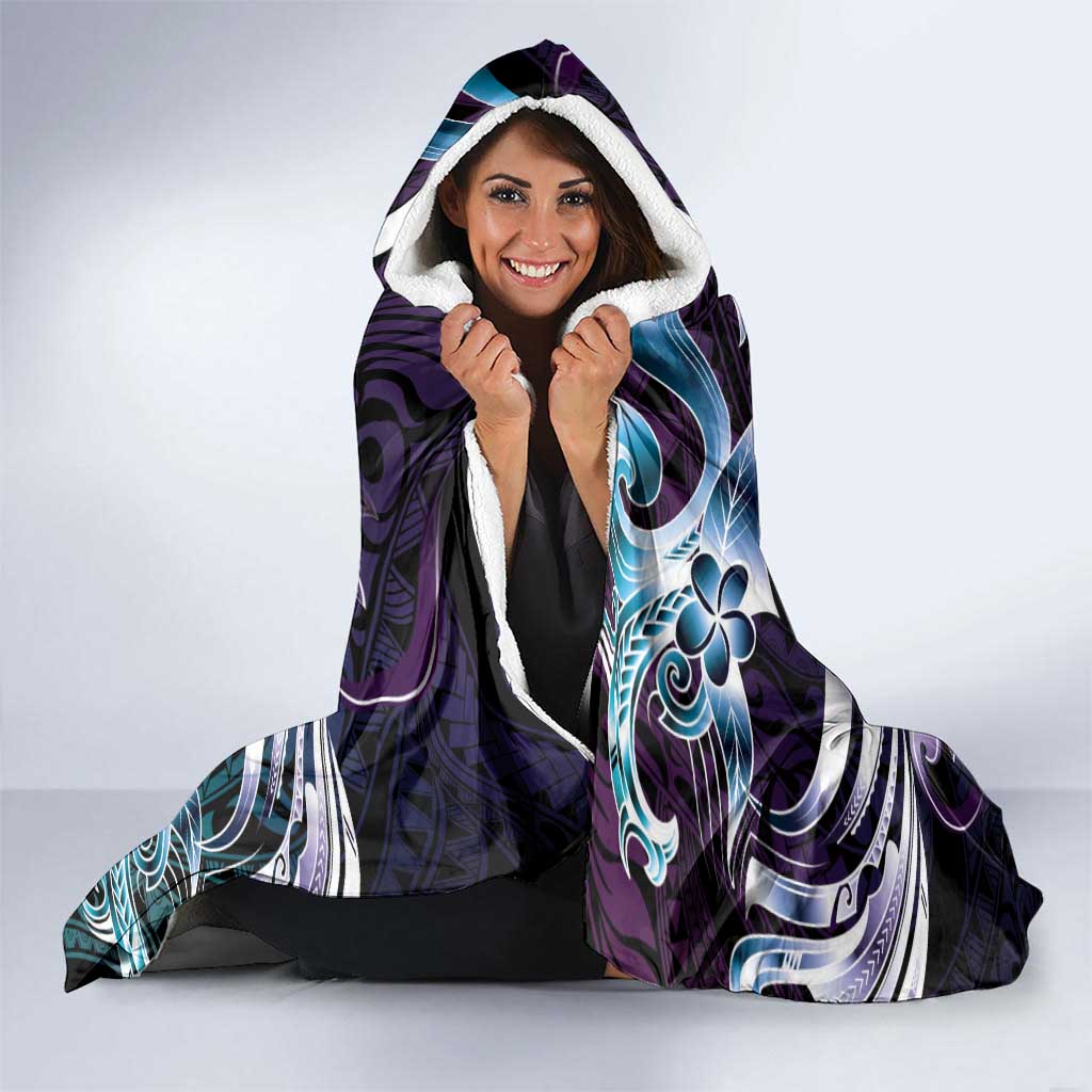 Polynesia Suicide Prevention Awareness Hooded Blanket No Story Should End Too Soon LT05 - Polynesian Pride