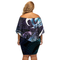Personalised Polynesia Suicide Prevention Awareness Off Shoulder Short Dress No Story Should End Too Soon LT05 - Polynesian Pride