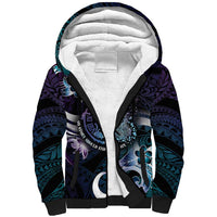Personalised Polynesia Suicide Prevention Awareness Sherpa Hoodie No Story Should End Too Soon LT05 Unisex Purple - Polynesian Pride