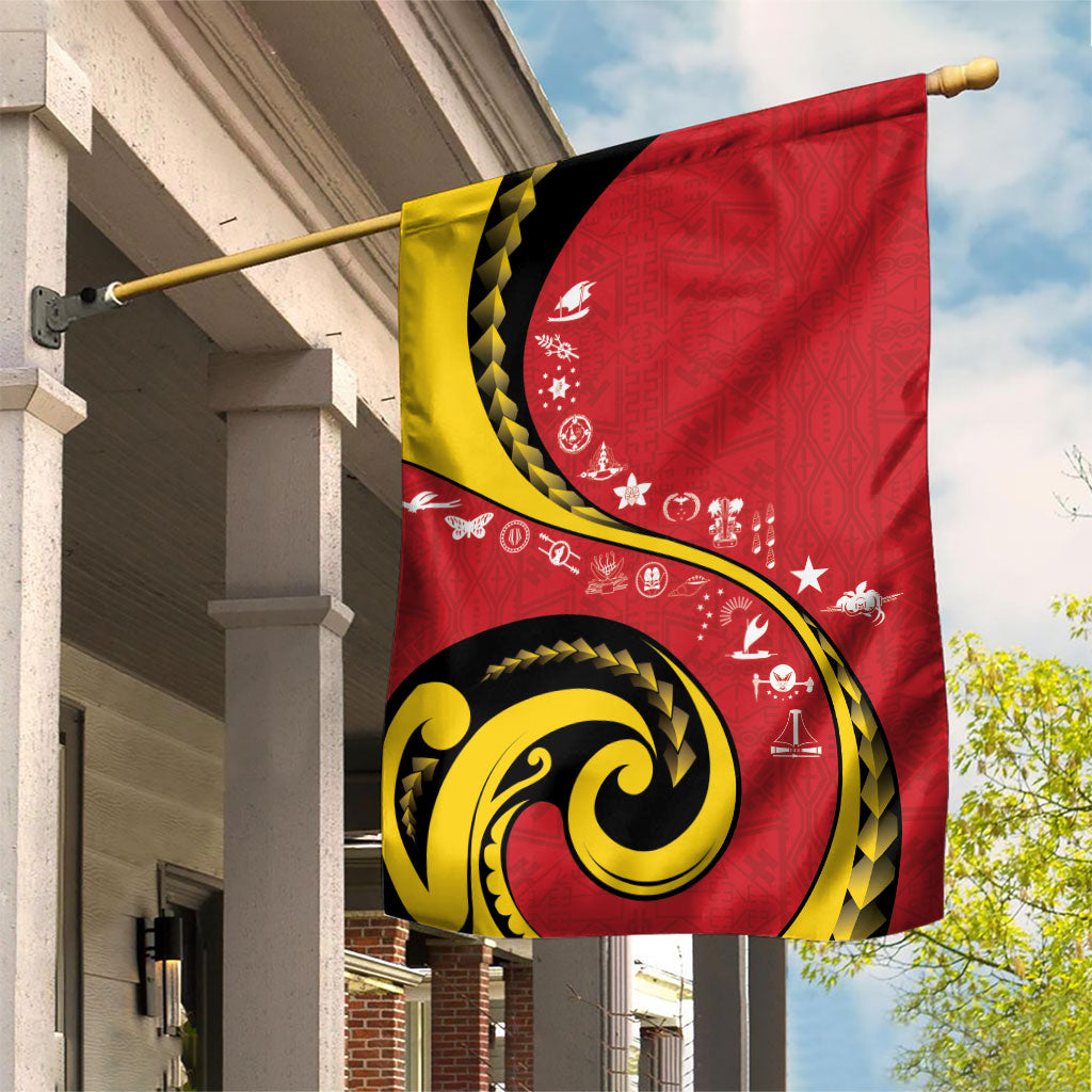 Papua New Guinea Independence Garden Flag Special Style Red Version LT05 House Flag Red - Polynesian Pride