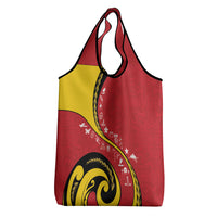 Papua New Guinea Independence Grocery Bag Special Style Red Version LT05 - Polynesian Pride