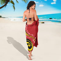 Papua New Guinea Independence Sarong Special Style Red Version LT05 - Polynesian Pride